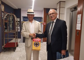 La lettera di ringraziamento di Daniel Yenhui Chang (Ed. D.), rotariano di Taiwan in visita