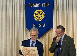 Il maestro Carlo Alberto Ulivieri ospite al Rotary Club Pisa