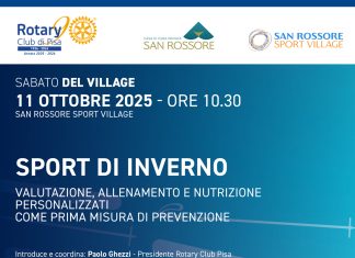 11 ottobre al San Rossore Sport Village: Sport di inverno. Valutazione, allenamento e nutrizione personalizzati